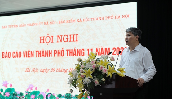 Hà Nội: Hội nghị báo cáo viên Thành phố tháng 11 năm 2020